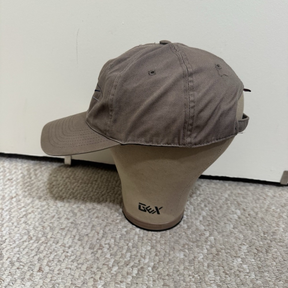 VTG 90s Nike Dad Hat Strapback Oval Swoosh Logo Preppy Cap Brown Y2K - Picture 4 of 12